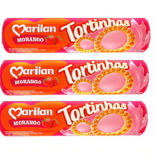 Marilan Tortinhas Morango (3x140g)